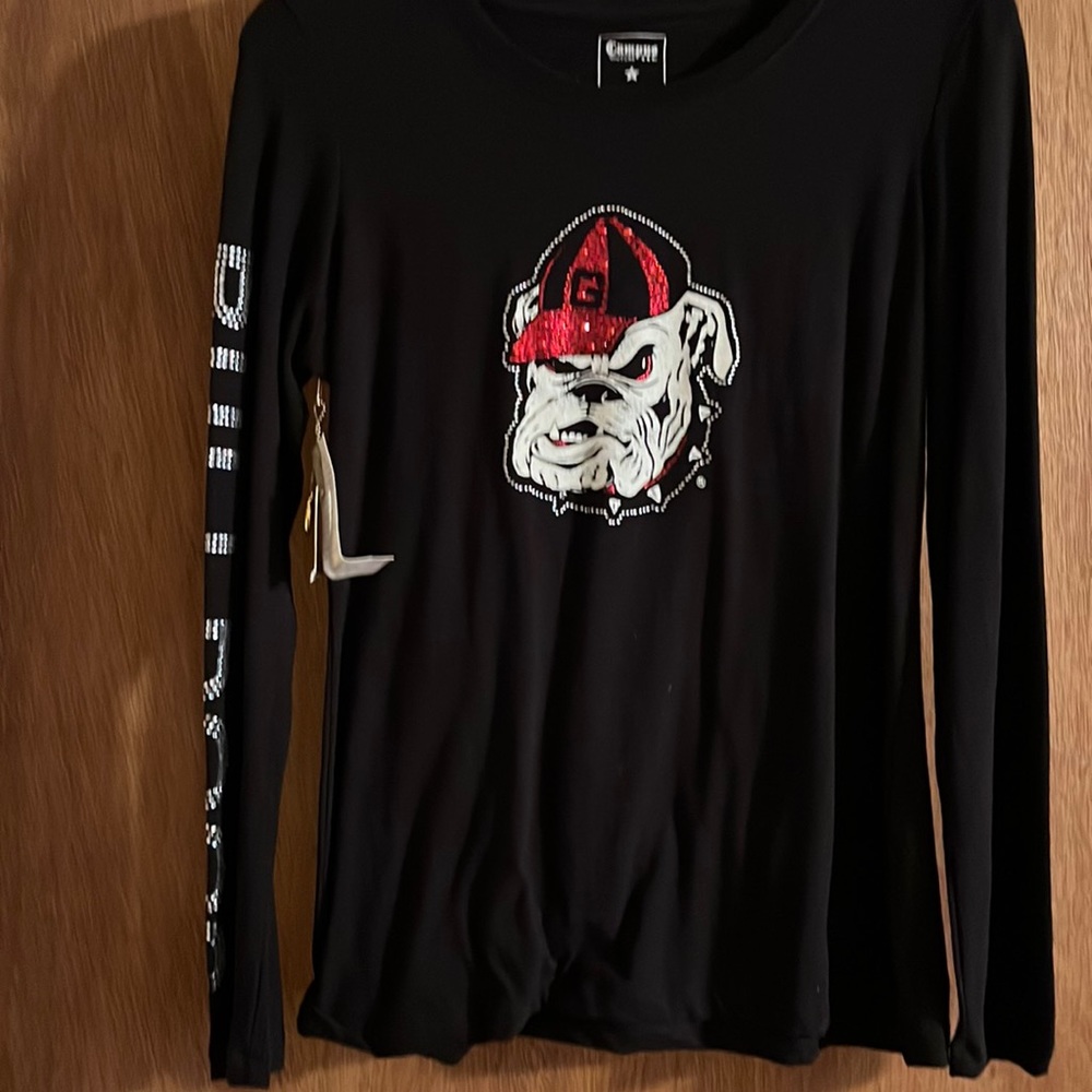 GA bulldog rhinestone shirt